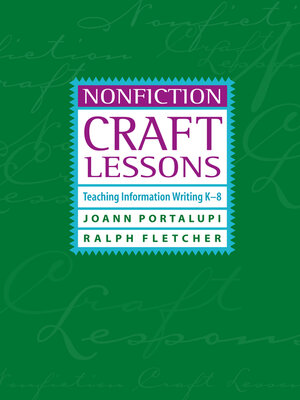 cover image of Nonfiction Craft Lessons